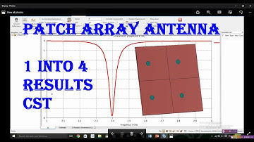 Array antenna in cst | broadband & wideband antenna in cst