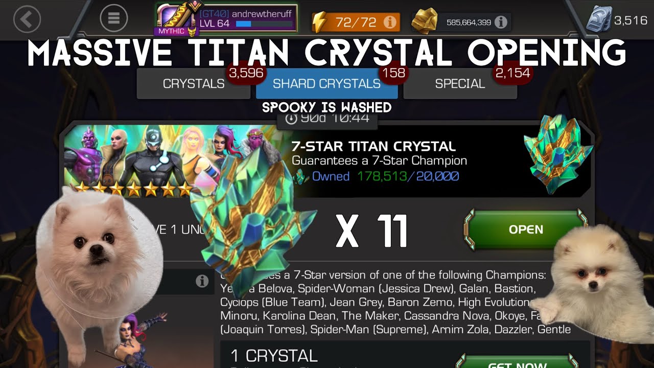 Massive Titan Crystal Opening! 10 Titan Crystals + 1 Titan Nexus!