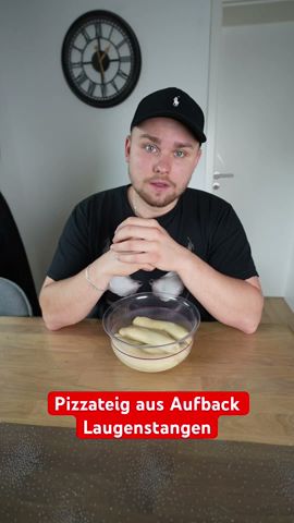 Ich habe eine Pizza gebacken aus Aufback Laugenstangenteig 😍 | Nikolaj