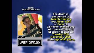 Celebrity Joseph Charlery ~ Short Obituary Net Worth