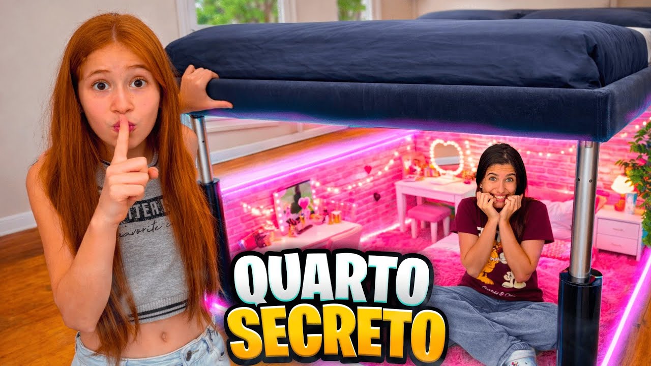 CONSTRUI UM QUARTO SECRETO NA CASA DE FÉRIAS ( Susu e família ) 
