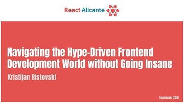 Navigating the hype-driven frontend development world without going insane - KITZE