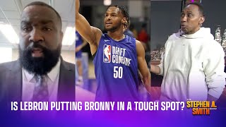 Is LeBron putting Bronny James in a bad position?