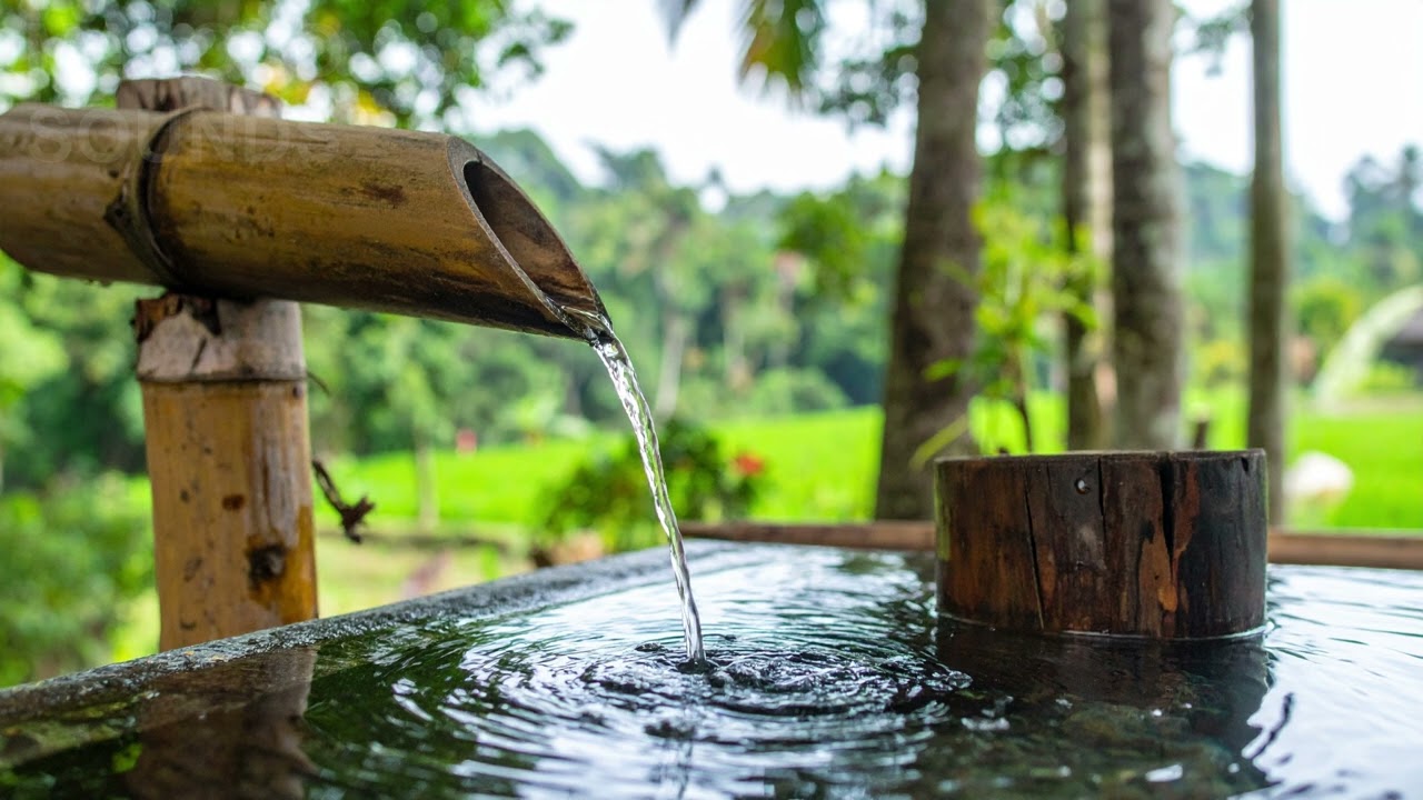 SLEEP WATER BAMBOO FOUNTAIN SOUND | Relaxing, Yoga, Calming