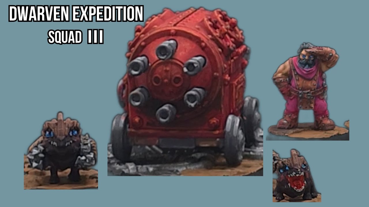 ⚒️ Dwarven Expedition – Squad 3 | From Print to Turntable (NMM Red & Steel)