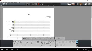 Notion 5: Score and Note Input
