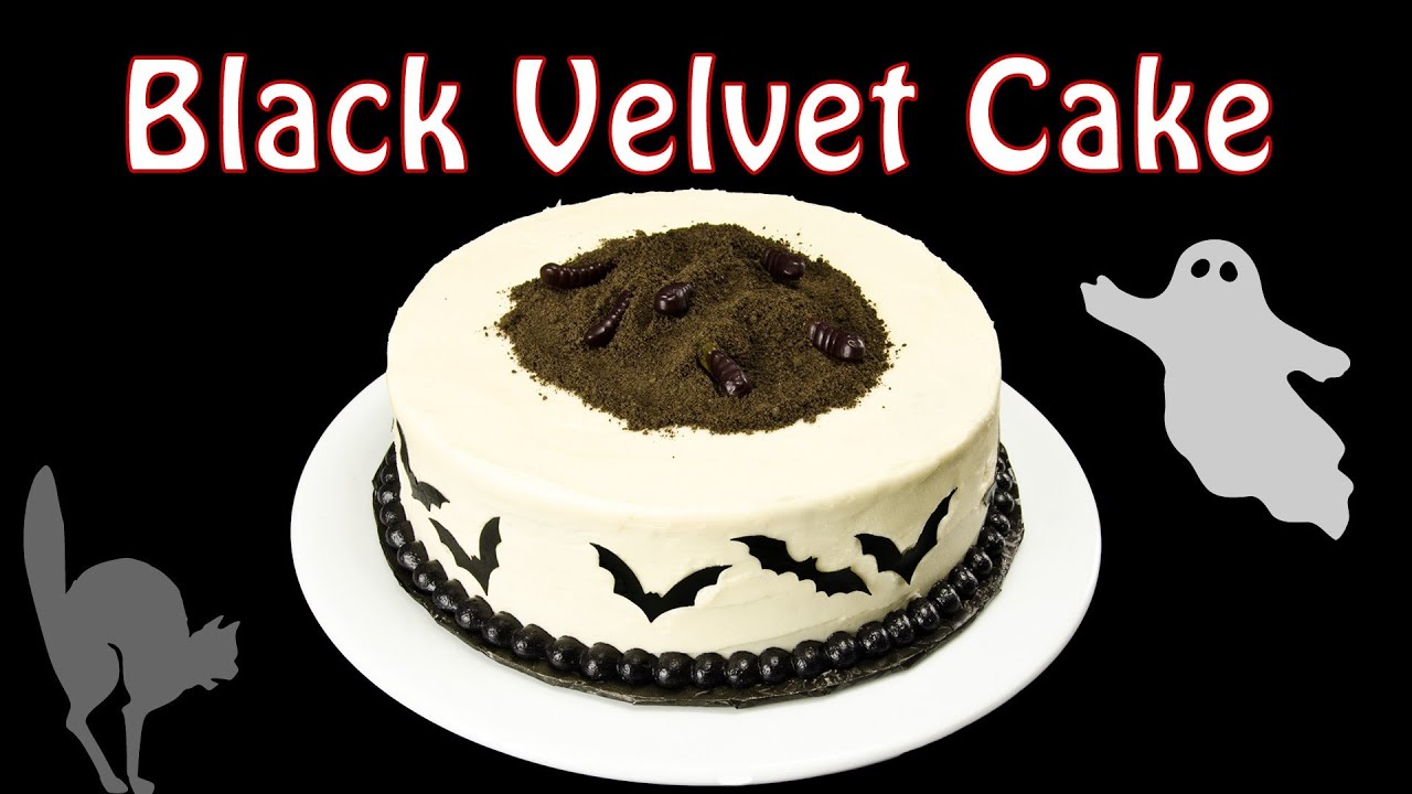 black velvet cake part 2 decorating a halloween cake by cookies cupcakes and cardio youtube