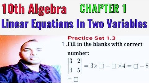 Practice Set  1.3 Q.1 Class 10th Maths Part 1 Chapter 1 Linear Equations In Two Variables  MH Board