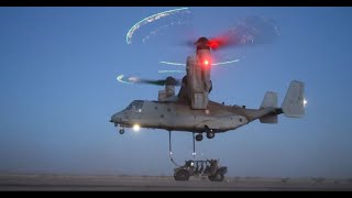 MV-22B Osprey | Dual External lifting operations | Yuma, Arizona.