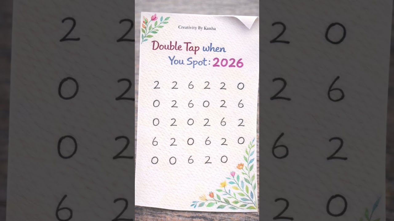 Double Tap when You Spot :2026