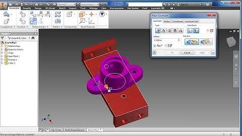 Autodesk Inventor 2015 Beginner Parts Assembly
