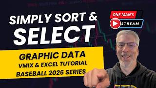 Celebrity Simply Sort & Select Data (BB2026 Series) | One Man's Stream EP 141 vMix DataSource Tutorial & Excel Net Worth