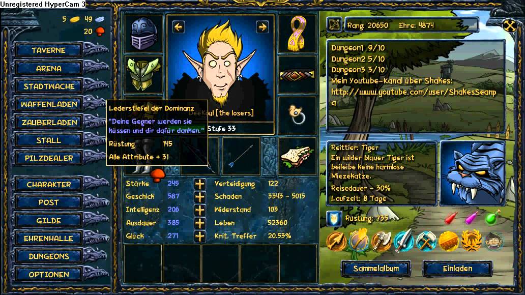 Shakes and Fidget Dungeon 2 Etage 5