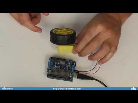 Adafruit Motor Shield probando el motor DC