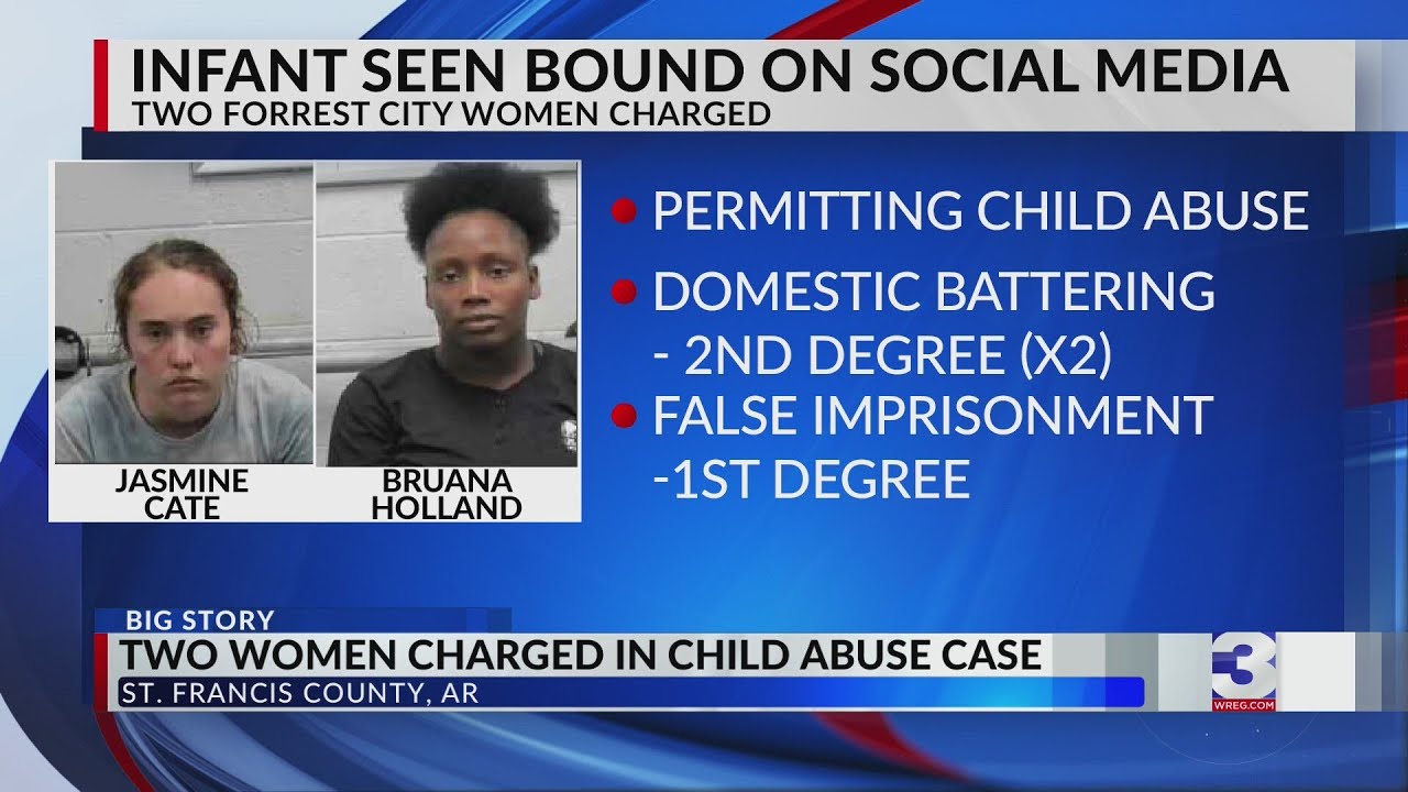 Two women arrested after posting 'disturbing' video of toddler on social media