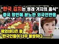 "한국 김치는 원래 거지의 음식" 중국 망언에 분노한 외국인반응 // "한국인들이 너무 불쌍하다......." [해외반응]