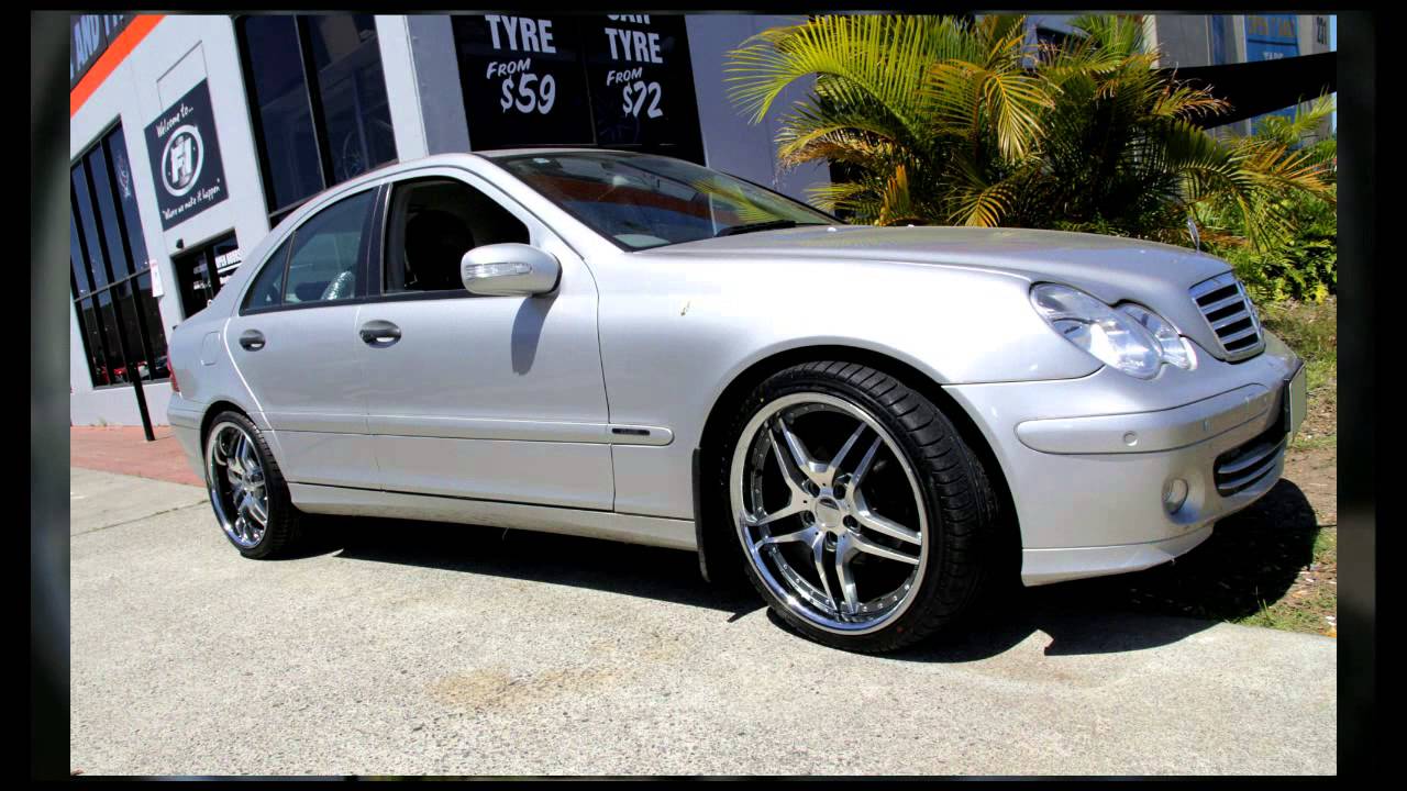 Mercedes C180 rolling 19 inch Koya Euro Wheels (staggered)
