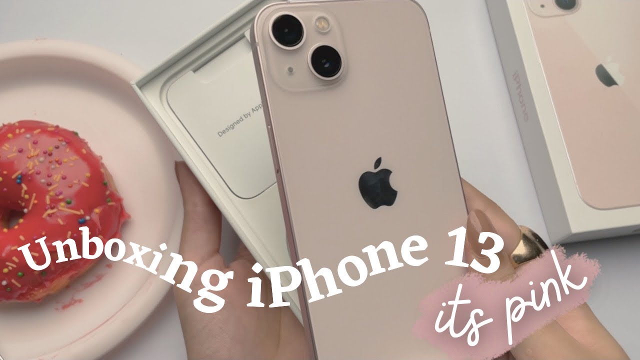 🍎iPhone 13 pink Unboxing with Apple case✨ in 2023