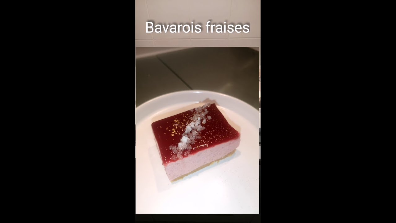 Bavarois fraises surgelées . Recette Thermomix ou non simple et rapide à réaliser