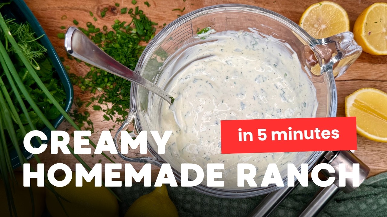 Homemade Ranch Dressing | Easy Dressing Recipe