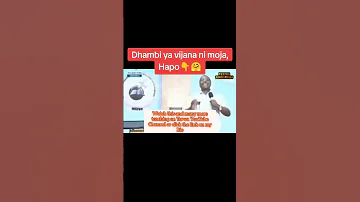 Dhambiya Vijana Pastor Daniel Mgogo 