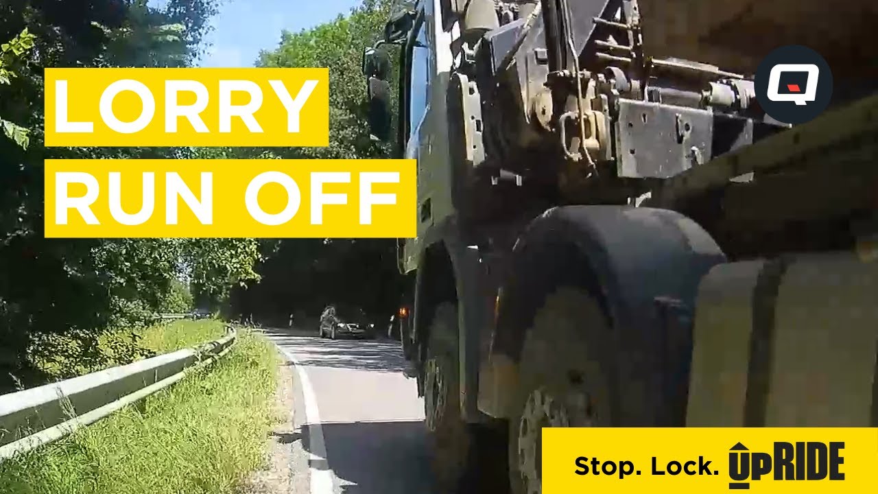 Lorry Run Off | Close Pass | Caught on the Cycliq Fly6 and Fly12 - YouTube