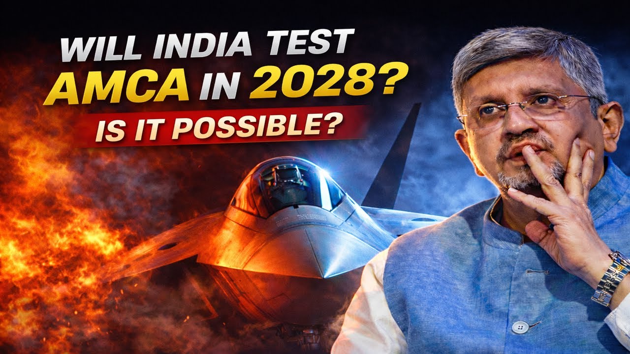 First AMCA Prototype 2028 Rollout, 2029 First Flight, DRDO Chief Update ...