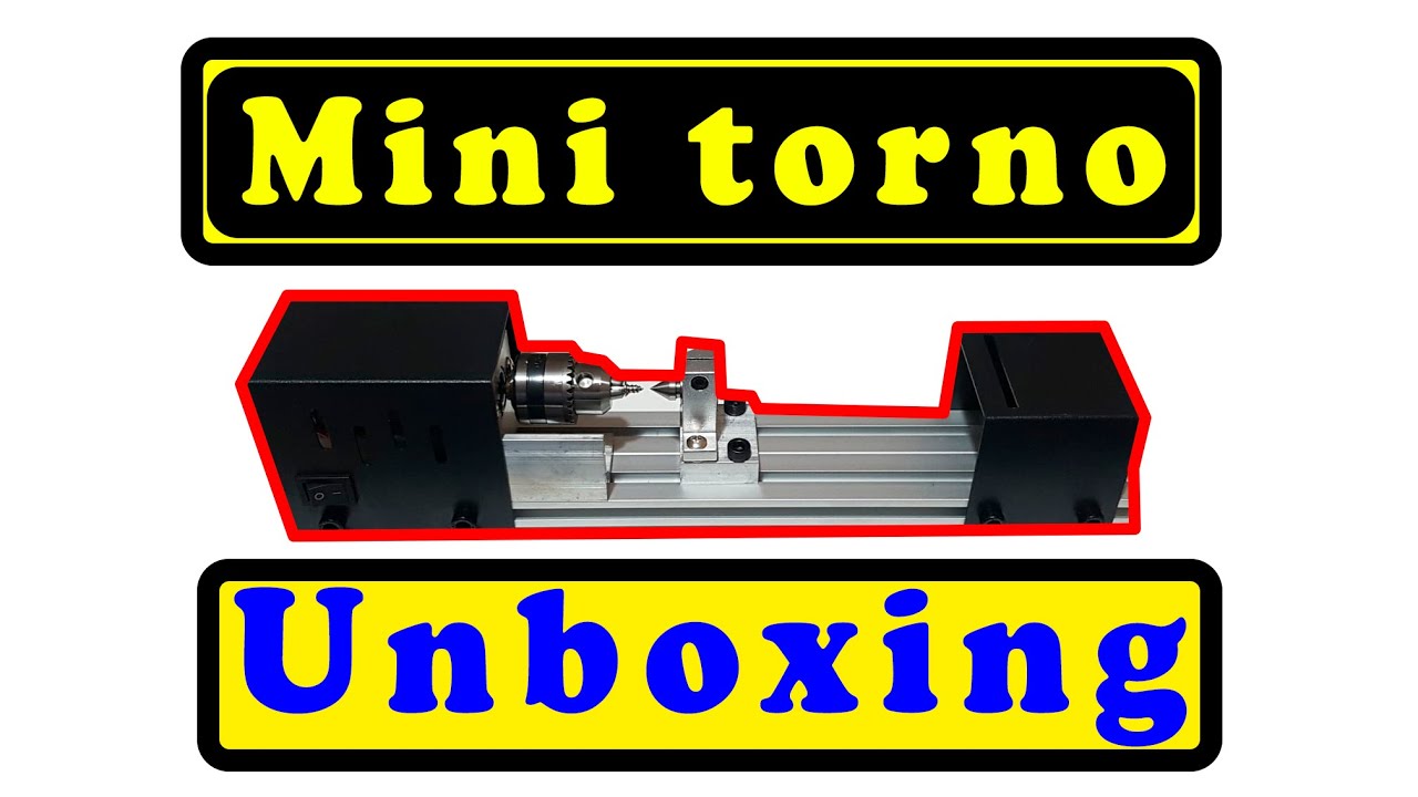 Mini torno para metal comprado en Banggood unboxing y prueba - cheap mini  metal lathe 