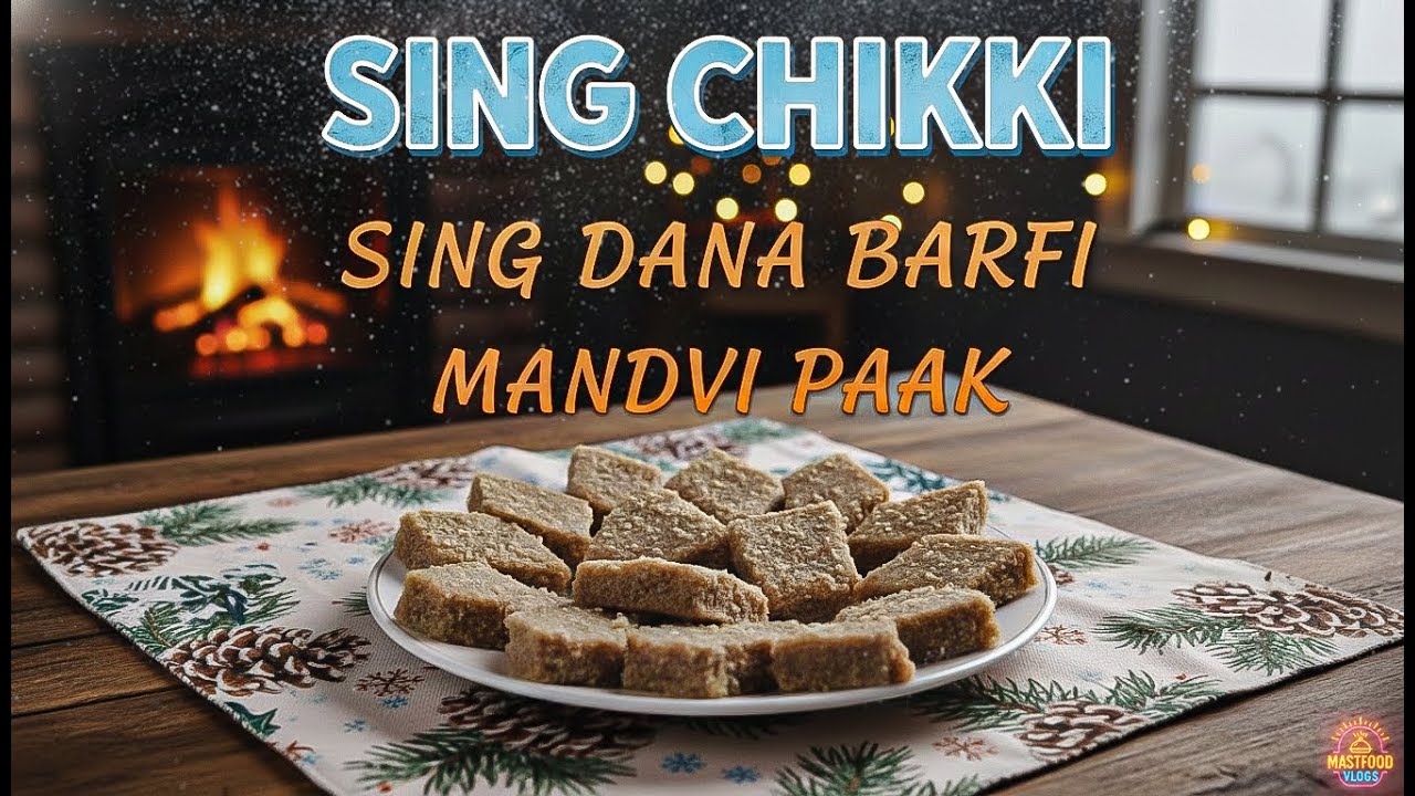 Winter Special:  Chikki Recipe | Healthy Peanut Brittle | MAST FOOD VLOGS