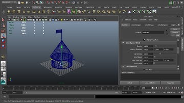 Maya 2014 tutorial : Animating a tent to react to wind
