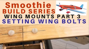 Balsa USA Smoothie RC Plane Kit Build No 19,  tapping the threads in the block for the wing bolt