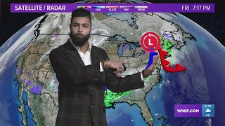 7PM Update: Foggy spots in our southern tier, and more rain for Saturday