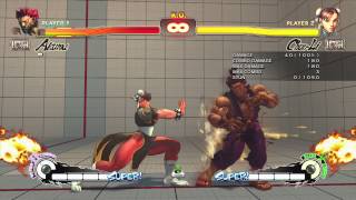USF4 Akuma Focus attack punish combos
