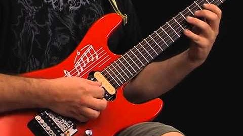 Paul Gilbert Style Lick with String Skipping Technique - Lead Guitar Lesson