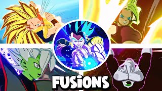 DRAGONBALL SPARKING ZERO - FUSIONS (ULTIMATE,SUPER ATTACKS,TRANSFORMATIONS AND KI CHARGE AURAS)