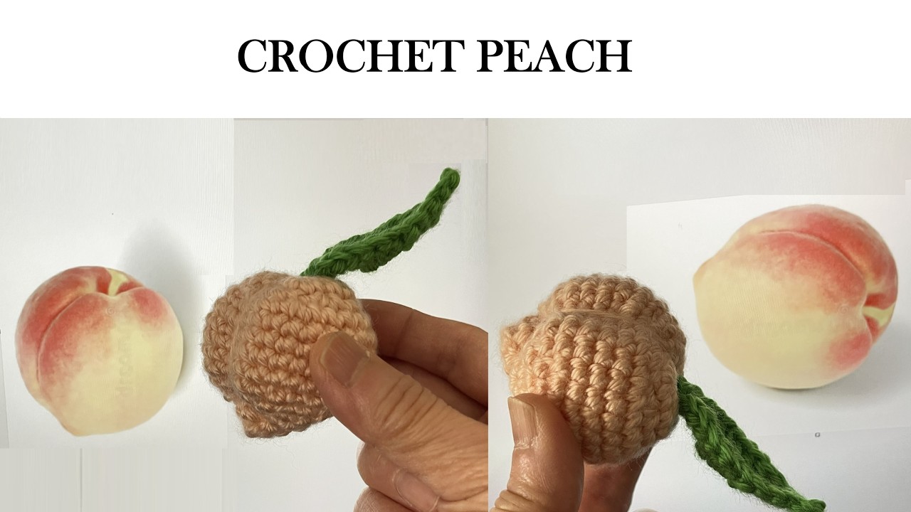 Crochet peach - YouTube
