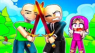 BOBBY PLAYS ROBLOX BLADE BALL WITH MASHA AND BOSS BABY |funny Roblox Moments
