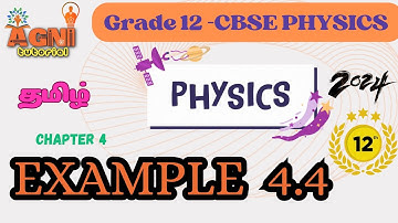 EXAMPLE 4.4 | CBSE CLASS 12 | PHYSICS | MOVING CHARGES AND MAGNETISM | CHAPTER 4 | NCERT | TAMIL
