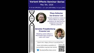 Towards predictive models of variant effects on protein abundance – Thea Schulze
