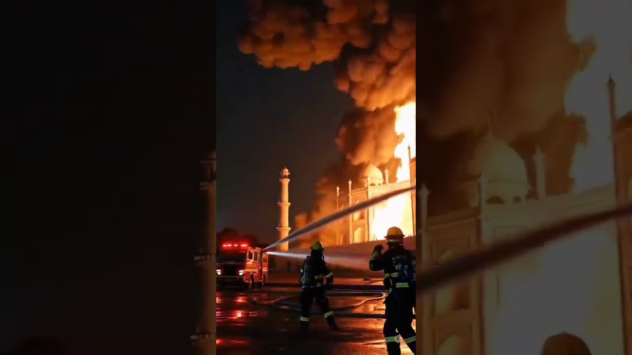 Taj Mahal on fire 💥🔥