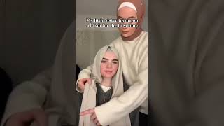 Her Little Sister Trying On A Hijab For The First Time