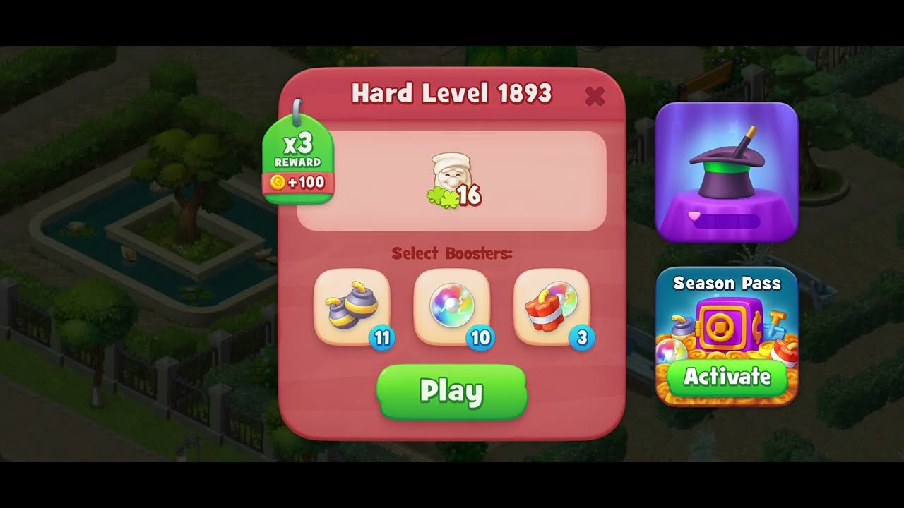 その他 garden scape Gardenscapes hard level 1893 No Boosters - YouTube