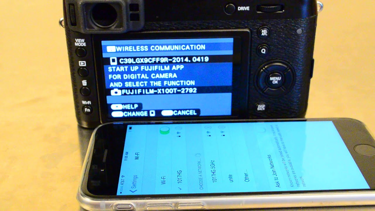 How to connect your iPhone via Fujifilm Camera Remote Fuji X100T YouTube