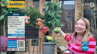 Greanbase Hanging Faux Fruit Feeders  Set of 2