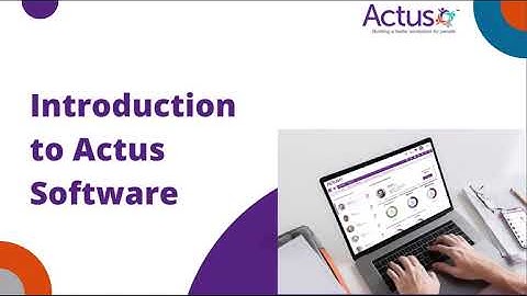 Actus Software 3 minute tour.