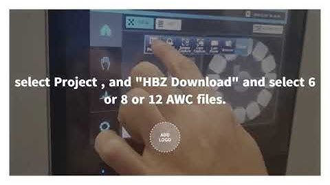 How to load M2I HMI project files (AWC). .HBZ file