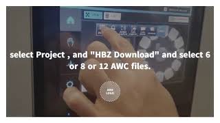How to load M2I HMI project files (AWC). .HBZ file