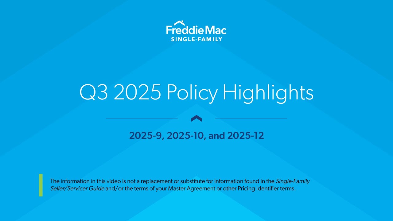 Q3-2025 Policy Highlights Video