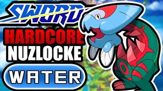 Pokémon Sword Hardcore Nuzlocke  Water Types Only! (No items, No overleveling)