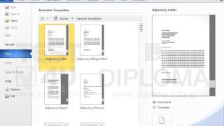 Create a new document based on the template Executive Letter.